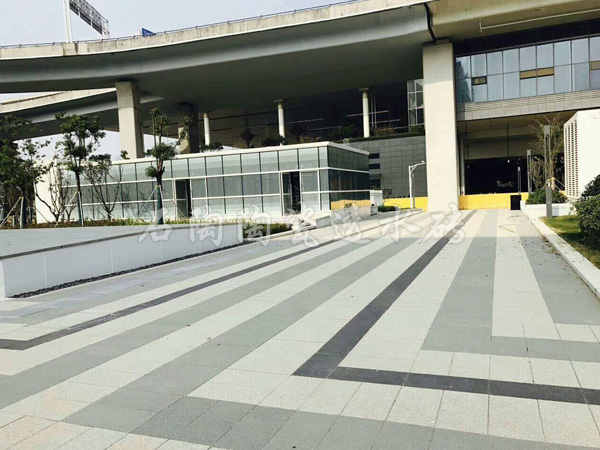 【杭州***道路】陶瓷透水磚項目工程